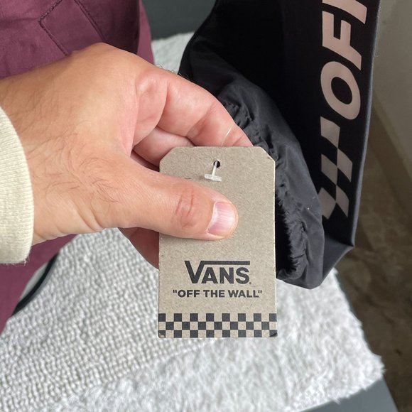 VANS SKATEBOARDING OFF THE STACK HOODED RAIN JACKET BUTTON UP MEN'S SIZE MEDIUM - Picture 5 of 9